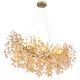 Pendule, Lustre suspendate - Lustra suspendata metal auriu mat, cristale de sticla QUEENA