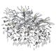 Lustre aplicate - Lustra aplicata metal argintiu mat, cristale de sticla QUEENA