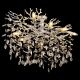Lustre aplicate - Lustra aplicata metal argintiu mat, cristale de sticla QUEENA
