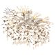 Lustre aplicate - Lustra aplicata metal argintiu mat, cristale de sticla QUEENA