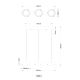 Pendule, Lustre suspendate - Lustra LED reglabila cu 3 pendule sticla fumurie LIVION