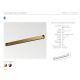 Spoturi, Proiectoare pe sina - Modul magnetic liniar Smart pentru sina magnetica SIGMA, KIRA 20W CCT auriu
