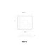 Plafoniere - Plafoniera LED moderna LORAINE 48x48cm