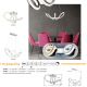 Lustre aplicate - Lustra LED aplicata cu telecomanda EVANGELINE