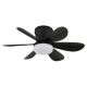 Lustre cu ventilator - Lustra LED cu Ventilator si telecomanda DELORES negru