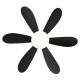 Lustre cu ventilator - Lustra LED cu Ventilator si telecomanda DELORES negru