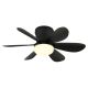 Lustre cu ventilator - Lustra LED cu Ventilator si telecomanda DELORES negru