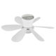 Lustre cu ventilator - Lustra LED cu Ventilator si telecomanda DELORES alb