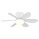 Lustre cu ventilator - Lustra LED cu Ventilator si telecomanda DELORES alb