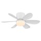 Lustre cu ventilator - Lustra LED cu Ventilator si telecomanda DELORES alb