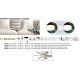 Lustre cu ventilator - Lustra LED cu Ventilator si telecomanda DELORES alb/ nisip mat