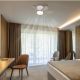 Lustre cu ventilator - Lustra LED cu Ventilator si telecomanda DELORES alb/ nisip mat
