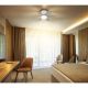 Lustre cu ventilator - Lustra LED cu Ventilator si telecomanda DELORES alb/ nisip mat