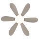 Lustre cu ventilator - Lustra LED cu Ventilator si telecomanda DELORES alb/ nisip mat
