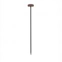 Corp iluminat exterior decorativ cu tarus CAMI H-80cm, ciment rosu