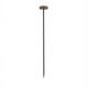 Tarusi - Corp iluminat exterior decorativ cu tarus CAMI H-80cm, ciment rosu