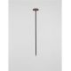 Tarusi - Corp iluminat exterior decorativ cu tarus CAMI H-80cm, ciment rosu