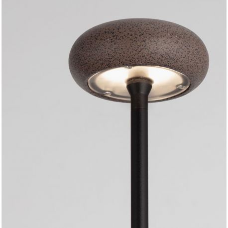Tarusi - Corp iluminat exterior decorativ cu tarus CAMI H-110cm, ciment rosu