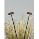 Tarusi - Corp iluminat exterior decorativ cu tarus CAMI H-110cm, ciment rosu