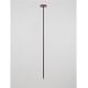Tarusi - Corp iluminat exterior decorativ cu tarus CAMI H-110cm, ciment rosu