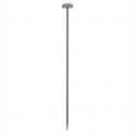 Corp iluminat exterior decorativ cu tarus CAMI H-110cm, ciment negru