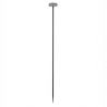 Corp iluminat exterior decorativ cu tarus CAMI H-110cm, ciment negru