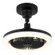 Lustre cu ventilator - Lustra LED cu Ventilator si telecomanda LIDEA negru