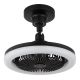 Lustre cu ventilator - Lustra LED cu Ventilator si telecomanda LIDEA negru