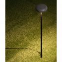 Corp iluminat exterior decorativ cu tarus CAMI H-80cm, ciment negru