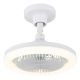 Lustre cu ventilator - Lustra LED cu Ventilator si telecomanda LIDEA alb