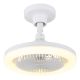 Lustre cu ventilator - Lustra LED cu Ventilator si telecomanda LIDEA alb
