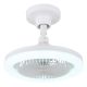 Lustre cu ventilator - Lustra LED cu Ventilator si telecomanda LIDEA alb