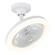 Lustre cu ventilator - Lustra LED cu Ventilator si telecomanda LIDEA alb