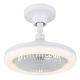 Lustre cu ventilator - Lustra LED cu Ventilator si telecomanda LIDEA alb