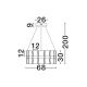 Pendule, Lustre suspendate - Lustra moderna suspendata LED MONTEZ