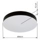 Plafoniere - Plafoniera LED design circular MATTHEW negru