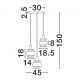 Pendule, Lustre suspendate - Lustra moderna cu 3 pendule SERENA