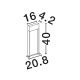 Stalpi - Stalp exterior LED 2700K IP65 NORAY H-40cm