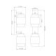Aplice cu Spot - Aplica de tavan/perete stil minimalist MILLEY