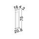 Stalpi - Stalp exterior LED 3000K IP65 NORAY H-75cm