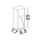 Aplice - Spot aplicat perete exterior IP65 MAZU alb