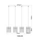 Pendule, Lustre suspendate - Lustra moderna cu 4 pendule GORLEY