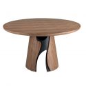 Masa rotunda design LUX Walnut 140cm