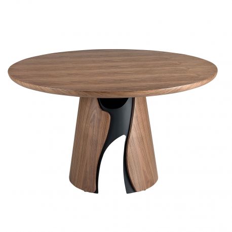 Mese dining - Masa rotunda design LUX Walnut 140cm