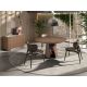 Mese dining - Masa rotunda design LUX Walnut 140cm