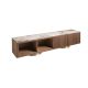 Comode - Comoda TV din furnir de nuc cu blat marmura portelanata Walnut