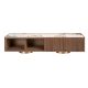 Comode - Comoda TV din furnir de nuc cu blat marmura portelanata Walnut