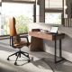 Birouri - Birou modern din lemn furniruit Walnut