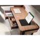 Birouri - Birou modern din lemn furniruit Walnut
