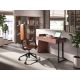 Scaune Birou cu role - Scaun de birou modern piele sintetica Brown
